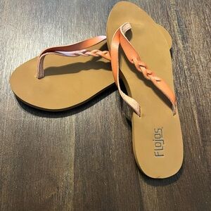 Flojos Tan Sandals with Classic Thong Style and Comfortable Sole